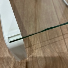 パソコンデスクボード　ガラス天板の画像