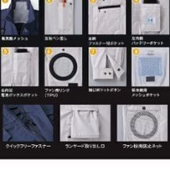 空調服(新品)　Ｍサイズ　チャコールの画像