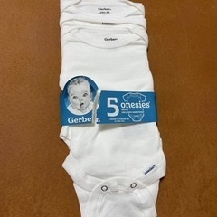 ベビー服☆ロンパース☆３枚セット☆白☆新生児用☆Gerber