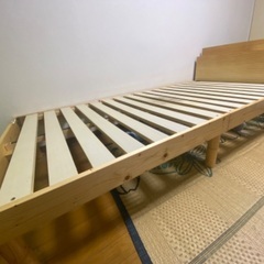 シングル宮付きすのこベッドフレーム