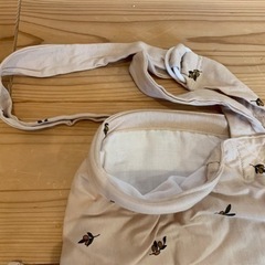 【美品】授乳ケープ PUPPAPUPO　ポーチ付き 天竺ニット×ガーゼ  綿100% ワイヤー入り ベビー用品の画像