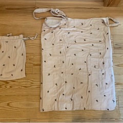 【美品】授乳ケープ PUPPAPUPO　ポーチ付き 天竺ニット×...