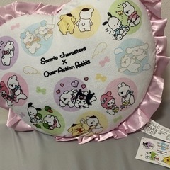 すこぶる動くウサギサンリオキャラクターズプレミアムハート型クッション‼️の画像