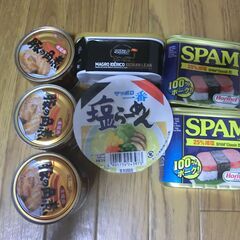 再、再、再度、値下げ、缶詰とカップラーメン。かなりお得です。