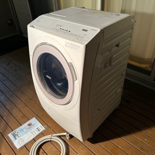 【極美品2022年製】HITACHI ビッグドラム BD-SV120HL ドラム式洗濯機　12kg 定価168,000円　宇都宮市お届け無料！