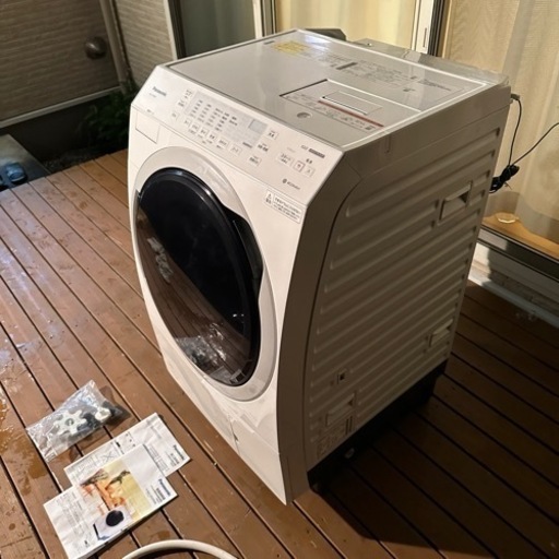 【美品2021年製】Panasonic ドラム式洗濯乾燥機 NA-VX300BL 10kg 幅639mm新品価格185,000円 宇都