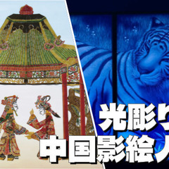 色鮮やかな光と影が織りなす芸術と本格的な中国皮影人形劇（三国志）...