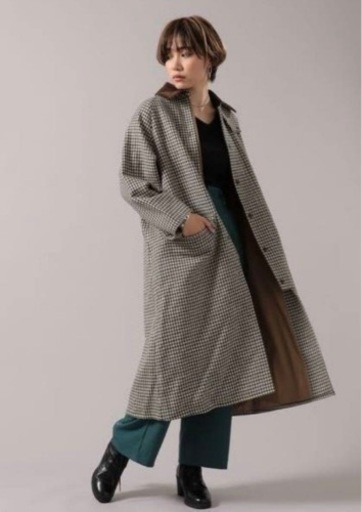 Barbour LADIES BURGHLEY WB GLENCLUBCHECK バーレー ガンクラブチェックステンカラーコート