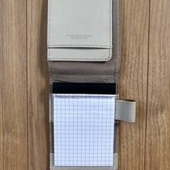 本革レザー　メモパッド　靴/バッグ バッグ ポーチの画像