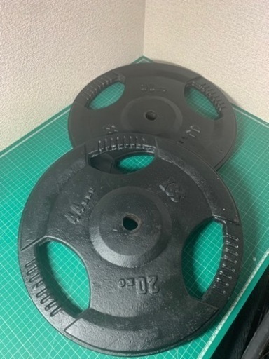 バーベルプレート20kg 2枚