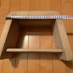 【受付終了】7/27(土)AM迄◾️桐　ミニイス/腰掛け/足掛け台/風呂イスの画像