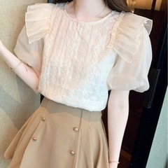 バブルスリーブシャツ