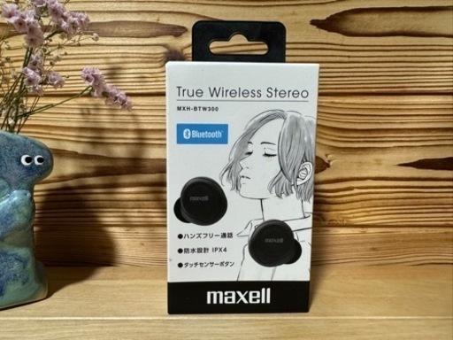 【新品未開封】定価¥4,380-*maxell*Bluetooth®対応完全ワイヤレスカナル型ヘッドホン MXH-BTW300 ブラック