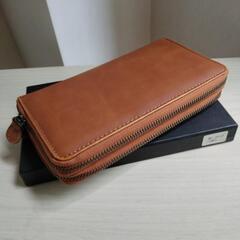 新品  本牛革  ダブルファスナー サイフ ②