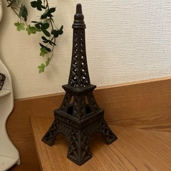 エッフェル塔 置物 オブジェ アイアン アンティーク レトロ ディスプレイの画像