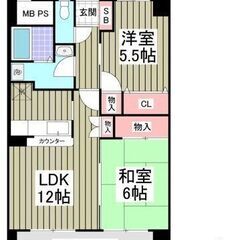 初期費用相談可能物件💚駅まで１分１階はコンビニの2LDK / 5...