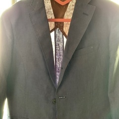 メンズ　ジャケット　春　夏　M 紺色　ネイビーの画像