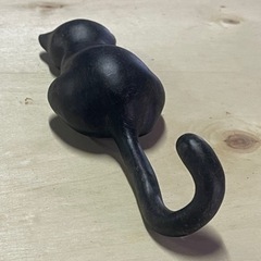 猫のしっぽの壁掛けフックの画像