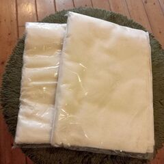 【再お値下げしました】新品未使用コットンフランネル【無漂白】2枚の画像