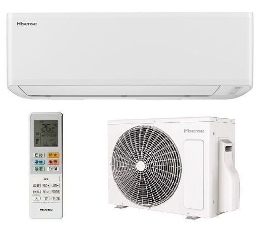 【新品】2024モデル 6-8畳,標準工事込み,インボイス対応　Hisense