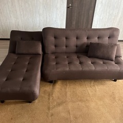 【最終値下✨】ソファーベッド　三人掛けソファー