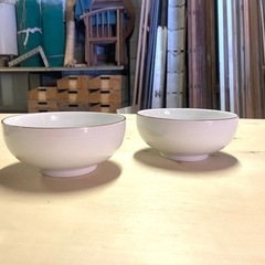 白山陶器のどんぶり２つの画像