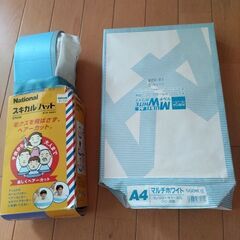 Ａ4コピー用紙(何枚かは使用）　古いですがスキカルハット(何回か使用)