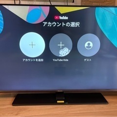 50インチ4k液晶テレビ壁掛けブラケットとfire TV付き