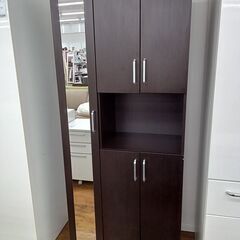 ★ジモティ割あり★  シューズボックス ダークブラウン H185...