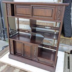 GO-49】茶箪笥 茶棚 飾り棚 違い棚 昭和レトロ アンティーク