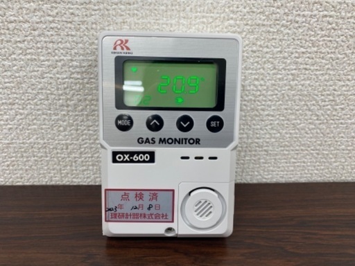 【10台セット】理研計器 酸素濃度計 OX-600