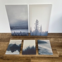 IKEA アートパネル　5点セット