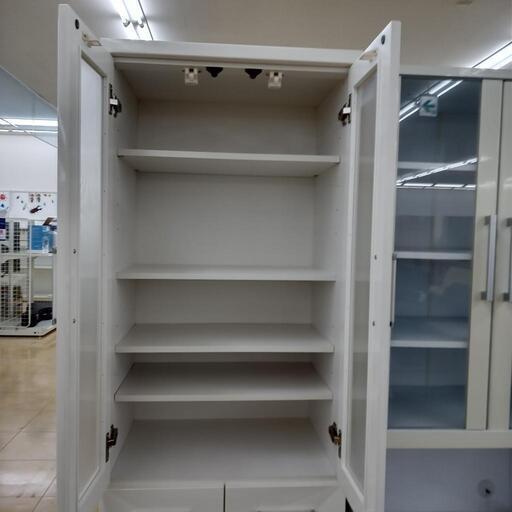 ★ジモティ割あり★  食器棚 ブラウン H180×D40×W60 クリーニング済み OJ4825