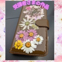 7月21日　押し花スマホカバー　体験レッスンの画像