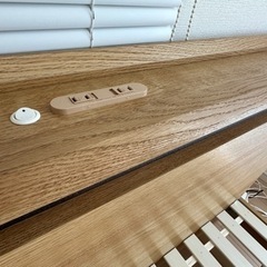 【ニトリ】使用期間半年ダブルベッドフレーム【ダブル】の画像