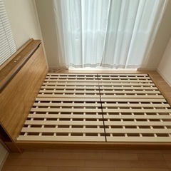 【ニトリ】使用期間半年ダブルベッドフレーム【ダブル】
