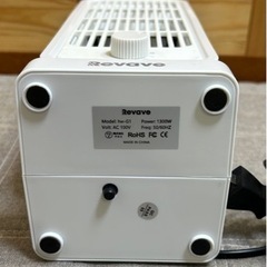 セラミックファンヒーター　電気ヒーター　扇風機　サーキュレーター　マイナスイオン付き 600W/1300W コンパクトの画像