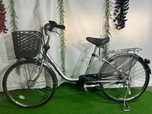 No.123 Panasonic 電動アシスト自転車14年モデルビビDX　BE-ELD4324型整備済み中古現状