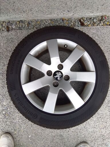 【値下げしました！！】プジョーT7純正16インチホイール＋コンチネンタルUC7（23年25週製造）走行3000キロ弱