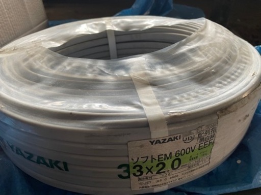 ヤザキ EEF ケーブル 2.0mm×3芯   1巻   100m巻
