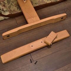 ≪yt1497ジ≫ アウトレット家具 ダイニングテーブル 幅160cm 高さ2段階 試作サンプル品 W160xD90 ナチュラル/モダン/シンプル/おしゃれ/2本脚/宮城県仙台市 60503-06の画像