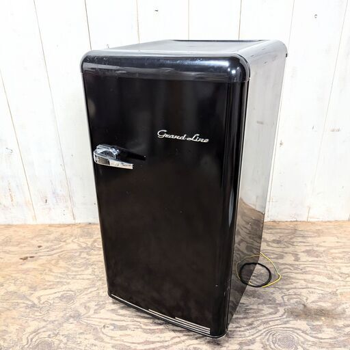 9/3 終 A-Stage １ドア レトロノンフロン冷凍庫 60L ARE-F60LB ブラック 右開き 動作確認済み 2020年製 24g菊TK