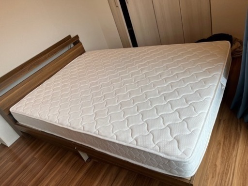 マットレス付きベッドフレーム(ダブル)