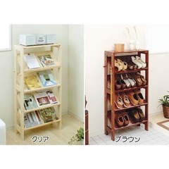 アイリスオーヤマ シェルフ シューズラック 靴棚 本棚 飾り棚の画像