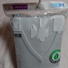 半袖V首Tシャツ2枚組【新品未開封】LLサイズ FIBERDRY インナー アンダーウェアの画像