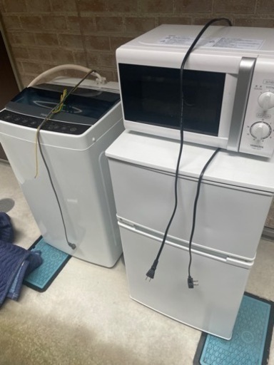 家電3点セット　冷蔵庫　洗濯機　レンジ　2017年製
