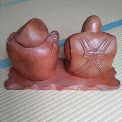木彫りの置物の画像