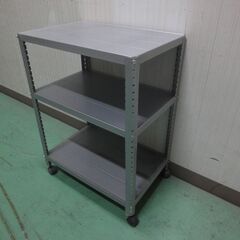 スチールラック(小)F  600×400×810 キャスター付き...