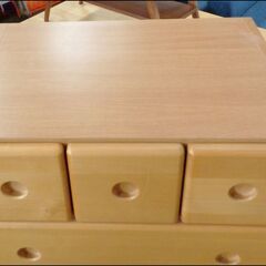 【￥2200-】7段 タンス 収納 家具 木製の画像