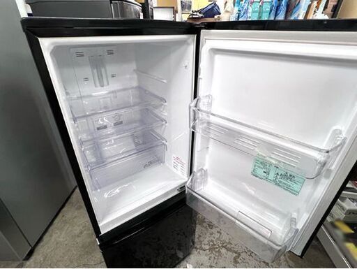 2ドア冷蔵庫 146L 2016年製 三菱 MR-P15Z-B ブラック MITSUBISHI 傷み多め格安！☆札幌市 白石店 